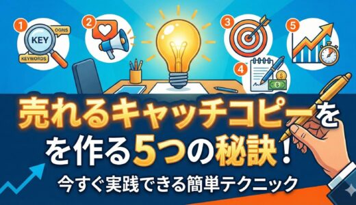 売れるキャッチコピーを作る5つの秘訣！今すぐ実践できる簡単テクニック