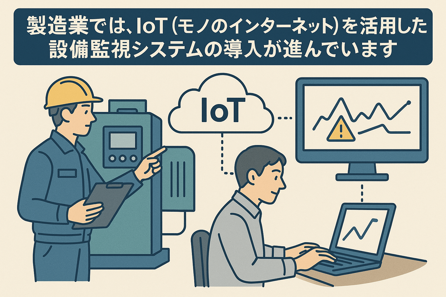 製造業におけるIoT活用の例